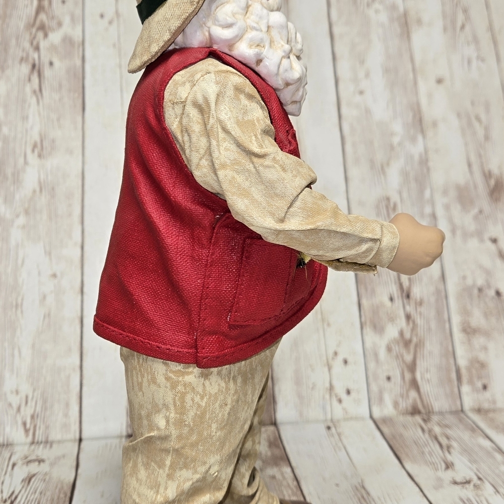 2000 Clothtique Possible Dreams  Reel Good Time 10.5” Tall Fishing Santa Only - Picture 4 of 9